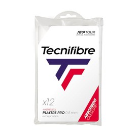 Tecnifibre Players Pro Tennis Grip White (Bag of 12 Grips)