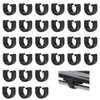 Bicycle Cable C-Clips Black 30Pcs: Brake Cables Clamps for Bicycles