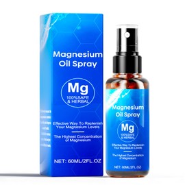 Magnesium Oil Spray, Magnesium Oil Skin & Body Extra Strength, 60Ml Pure Magnesium Chloride Oil Spray, Organic Natural Magnesium Spray, Easy to Absorb and Use