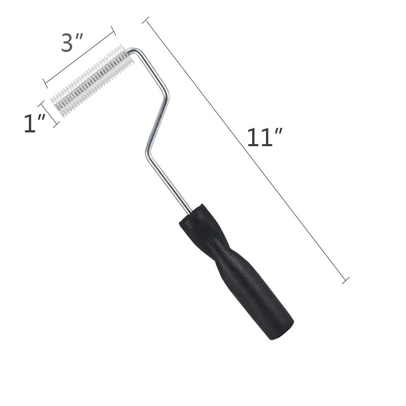Fiberglass Roller Tools Kit, 3pcs Fiberglass Resin Laminating Bubble Roller