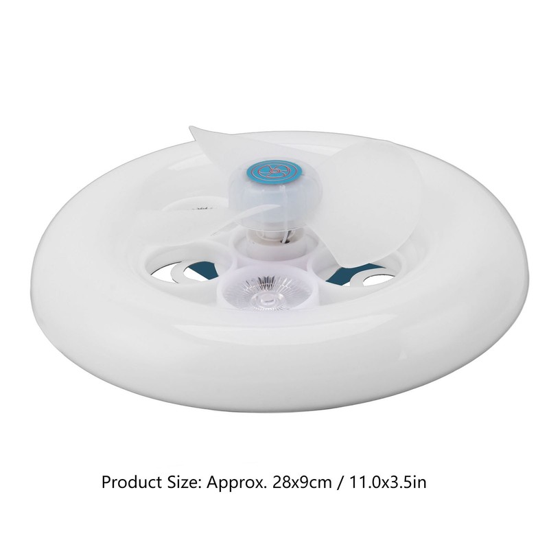 E27 LED Ceiling Fan Light Small Noiseless LED Fan Modern