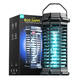 Minimoon Bug Zapper Outdoor, 4200V Fly Zapper, 15W Electric Fly Traps Outdoor, IPX4, Insect Trap for Yard, Backyard, Patio