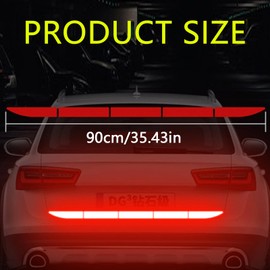 HYMAIPROSPERITY One Set Waterproof Car Warning Safety Reflective Sticker High Visibility Car Reflective Strips Door Reflectors Interior for Trucks Cars Motorcycles Bicycles