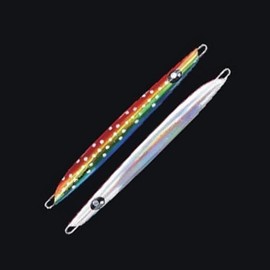 EzoHachi NaMaRaJig 150#15 Red Gold Blue Groot Dot / All Silver Metal Jig Lure