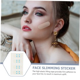 Baluue Jaw Strap 80pcs Invisible Tapes Breathable Tightening Face Stickers for Women v Shaped Face Contouring Reduces Fine Lines Portable and Discreet Face Lifting Face Lifting Device