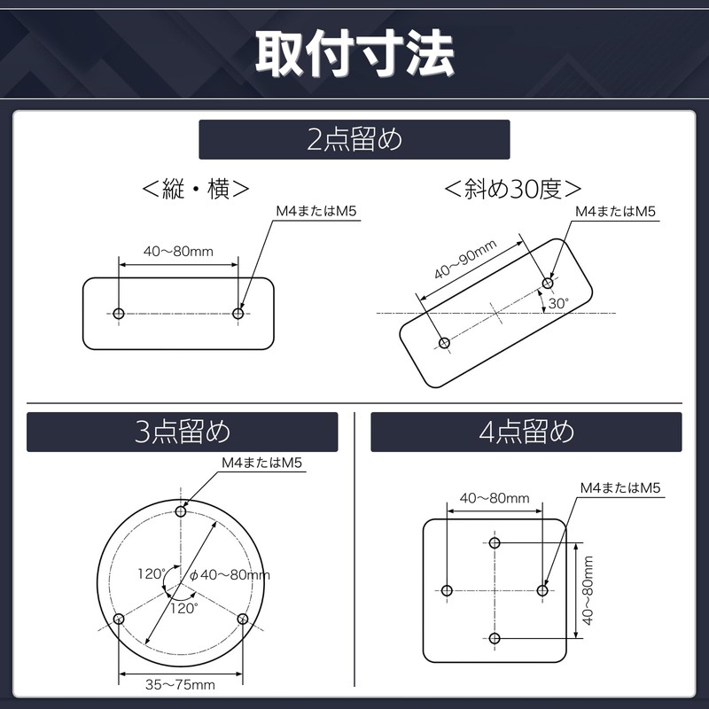 Heptus Solar Light Security Camera Mounting Bracket (For Round Shape
