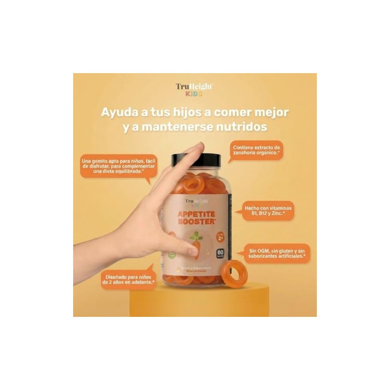 Truheight Gummies Gomitas Infantiles Años Adelante Vitaminas Minerales Sabor Natural