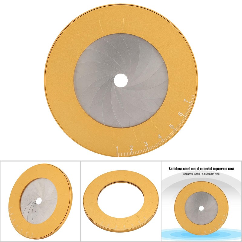 Yctze Adjustable Metal Round Circle Drawing Tool, Professional Ruler Template