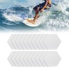 TRINKA 20PCS Surfboard Traction Pads, Waxless Hexagon Surfboard Clear Deck
