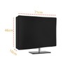 ZONAHAH 28.3 x 4.9 x 18.1 inch Monitor Dust Cover,
