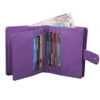 STARHIDE Women RFID Blocking Genuine Leather Clutch Wallet with Id