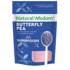 NW Butterfly Pea en Polvo Matcha Azul, Flores de Guisante de Mariposa Hidratación 100% Organica Sin Consevadores | Superfood | 120 gr. 60 porciones