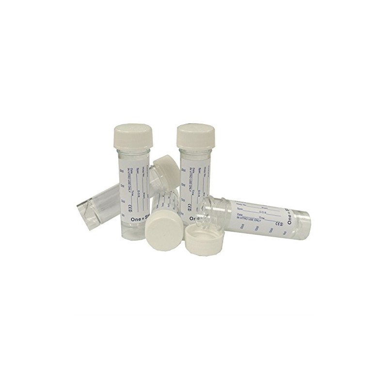 25 x Urine Sample Bottles Specimen Pot Graduated Container with