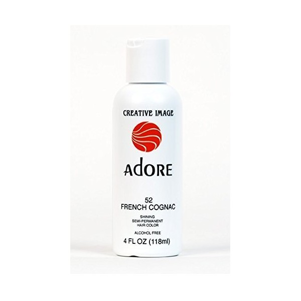 RINSE OUT SEMI-PERMANENT HAIR COLOUR FRENCH COGNAC(52) 118ML by Adore