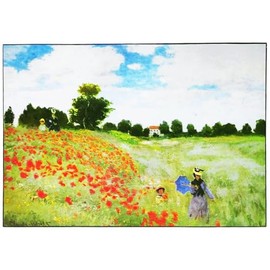 KUSTOM ART Table or Wall Series Famous Painters Claude Monet Poppies Print on Wood 30 x 21 cm