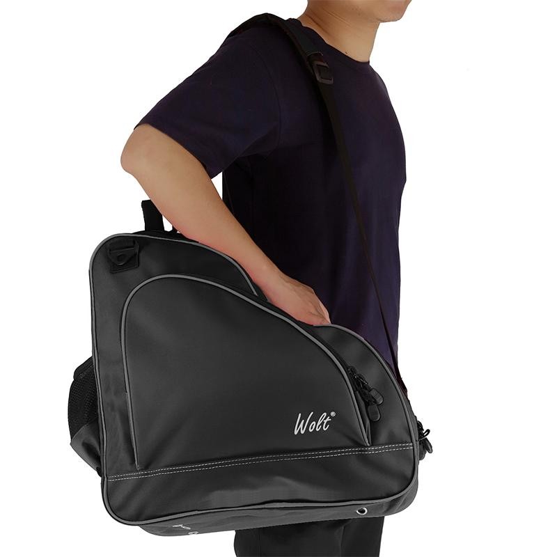 WOLT Ice Skate Bag Roller Skate Bag Backpack Adjustable Shoulder