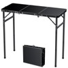 FUNYKICH 3ft Camping Folding Table with 3 Height(35.4'' Lx15.7'' W),