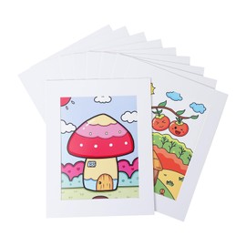 HOTUO 12 Pack 11x14 Kids Art Frame Display 8.5x11, Bevel Cut White Cardboard Paper Kid Artwork Picture Frames, Great for Kids Drawings, Artworks