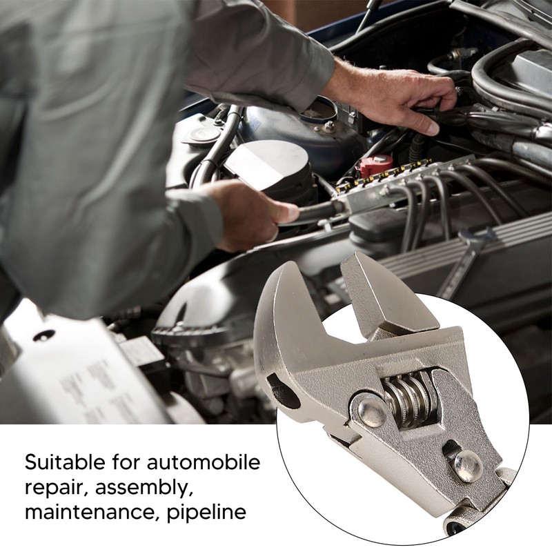 Adjustable Wrench Multi Functional Folding Rocker Ratchet Quick Machine Repair