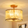 AGV LIGHTING CL022 K9 Crystal Semi Flush Mount Ceiling Light