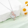 DAYLINLOVE Tulip Necklace 925 Sterling Silver Tulip Flower Pendant Necklaces