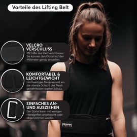 Breaking Limits Weight Lifting Belt Men & Women - Fitness Accessories for Strength Training & Weightlifting, Gym Belt Crossfit, Deadlift Lifting Belt for Powerlifting & Bodybuilding (M)