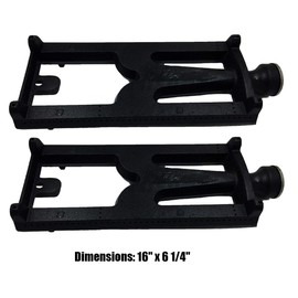 Wondjiont 2pack Cast Iron Grill Burners, Replacement for Select DCS 27, 27 Series and Lynx Gas Grill Models (16" x 6 1/4)