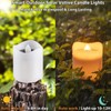 Solar Candles Outdoor Waterproof, 4pcs Rechargeable Dusk to Dawn Little