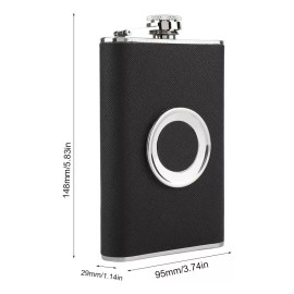 generic Matraz Acero Inoxidable Con Vaso Chupito Plegable Y Embudo