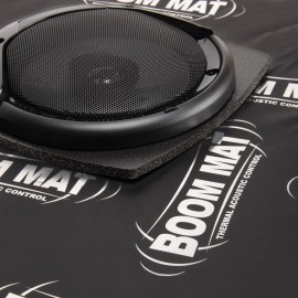 Design Engineering DEI 050330 Boom Mat Speaker Baffle 6.5" Round 7" W x 7" H x 3 1/2" Depth Pair