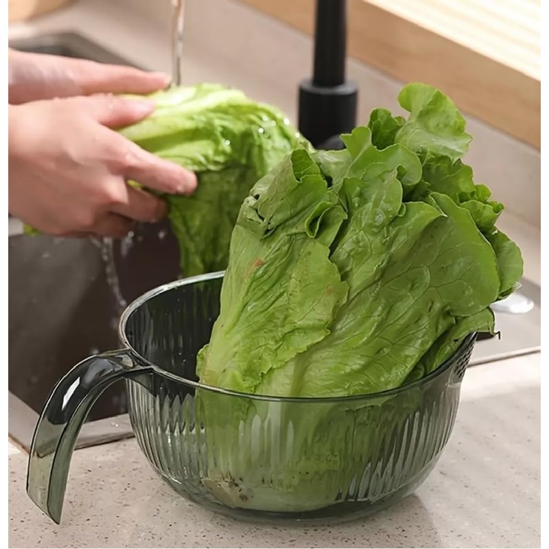 Multi-Purpose Drain Strainer Sink Washing Bowl Multi-Functional Strainer & Rinsing
