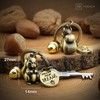 FABACH Skippy Squirrel Keyring with Engraving - Cute Squirrel Keyring