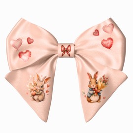 Pink Hair Bow Clip for Teens Woman Girl