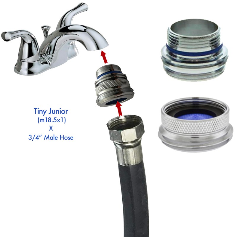 Cache to Hose Faucet Adapter - Convert Hidden Aerator to