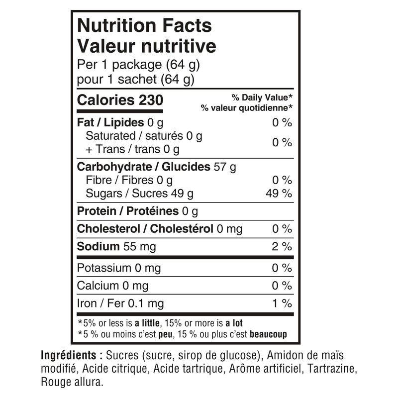 Maynards Fuzzy Peach Candy, 64g (Pack of 18) (Imported from