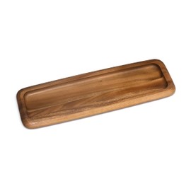Lipper International Acacia Narrow Serving Tray for Sushi or Cheese, 18.25" x 6.13" x 0.75"