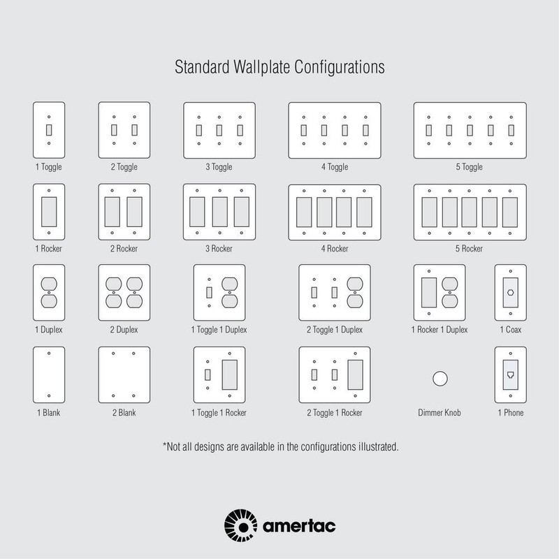 AmerTac 149BBN Amerelle Chelsea Blank Steel Wallplate in Brushed Nickel
