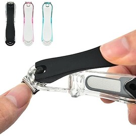 Blue 2in1 Grip 360 Rotary Fingernails Toenails Nail Clippers for Men Women with File Cutter Cuticle Scissors Heavy Duty Stainless Steel Professional Manicure Accessories Tool Nail Tools