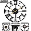Sorbus Large Wall Clock for Living Room Decor - 24