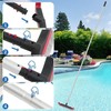 Swimming Pool Brush with Pole - 17.5" Wall Brush with