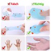 LHKJ 20 Pcs Cute Animal Glowing Mini Squeeze Mesh Ball