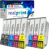 10 realprint 502 XL Printer Cartridges Compatible with Epson 502
