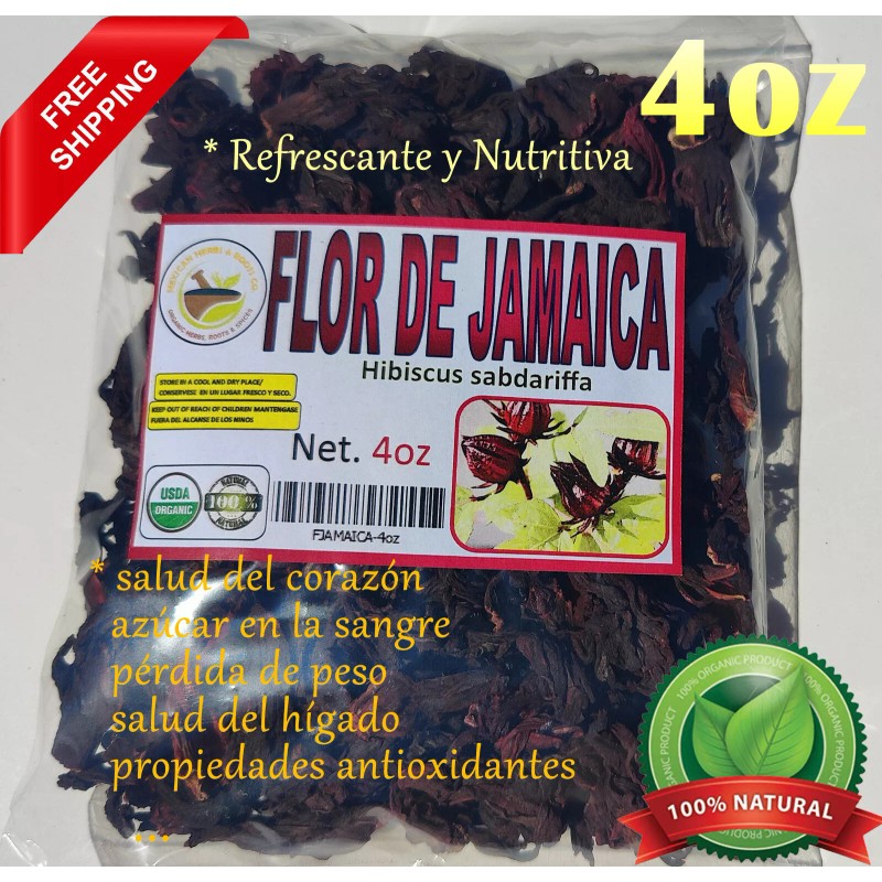 Mexican Herbs 4oz Flor de jamaica,Hibisc