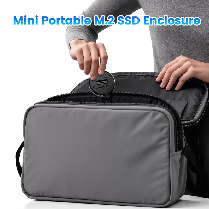 M.2 NVMe & SATA SSD Docking Station, 10Gbps SSD Reader
