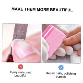 Baluue 50pcs Buffer Sponge Blocks for Manicure for Polishing and Shaping Natural Nails before Gel Application Compact