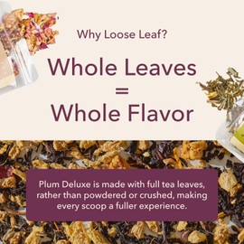 Vanilla Sugar Cookie Herbal Tea – Caffeine-Free Loose Leaf Blend with Rooibos, Vanilla and Cinnamon – Naturally Smooth Flavor, No Added Sugar – 60 to 80 Cups – Small Batch USA – Plum Deluxe