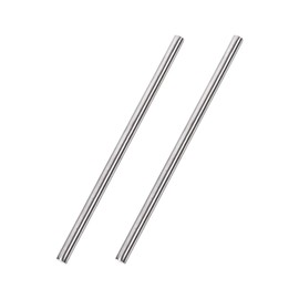 uxcell 6mm x 200mm 304 Stainless Steel Solid Round Rod for DIY Craft - 2pcs