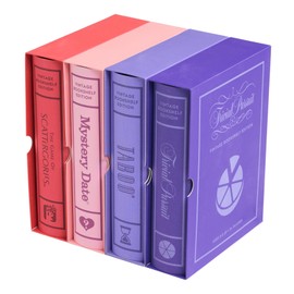 WS Game Company Taboo, Trivial Pursuit, Scattergories, and Mystery Date Vintage Board Game Bookshelf Collection