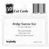 Brybelly Lot of 10 Bridge Size Cut Cards (White)