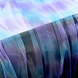 NBEADS 1.64-1.75Yard Lilac Tulle Mesh Fabric, Rainbow Sewing Craft Tulle Fabric Rolls for Skirt Sewing Crafting Wedding Birthday Derecoration
